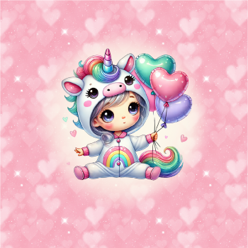 VB Little Unicorn Girls in Love Panel 5